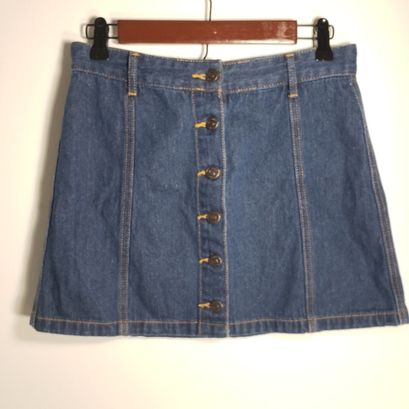Forever 21 Premium Denim Aline Mini Skirt - Picture 1 of 5